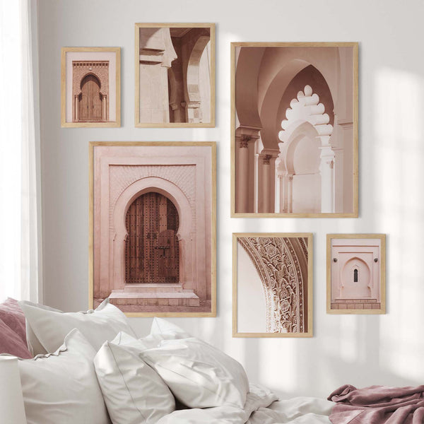 Blød Pink &amp; Beige Marokko-kombination | Forskellige størrelser