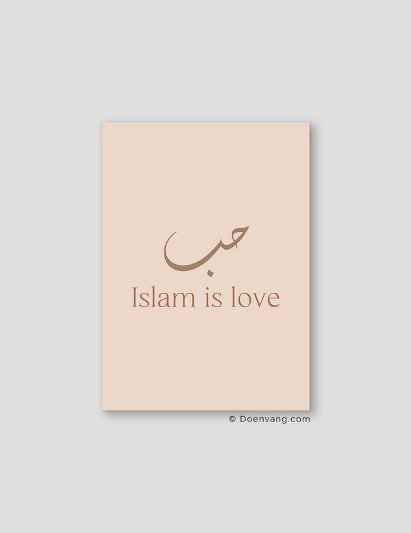 Islam er kærlighed støvede farver