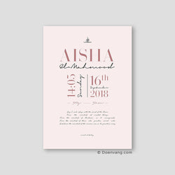 Personalised Birth Poster, Pink